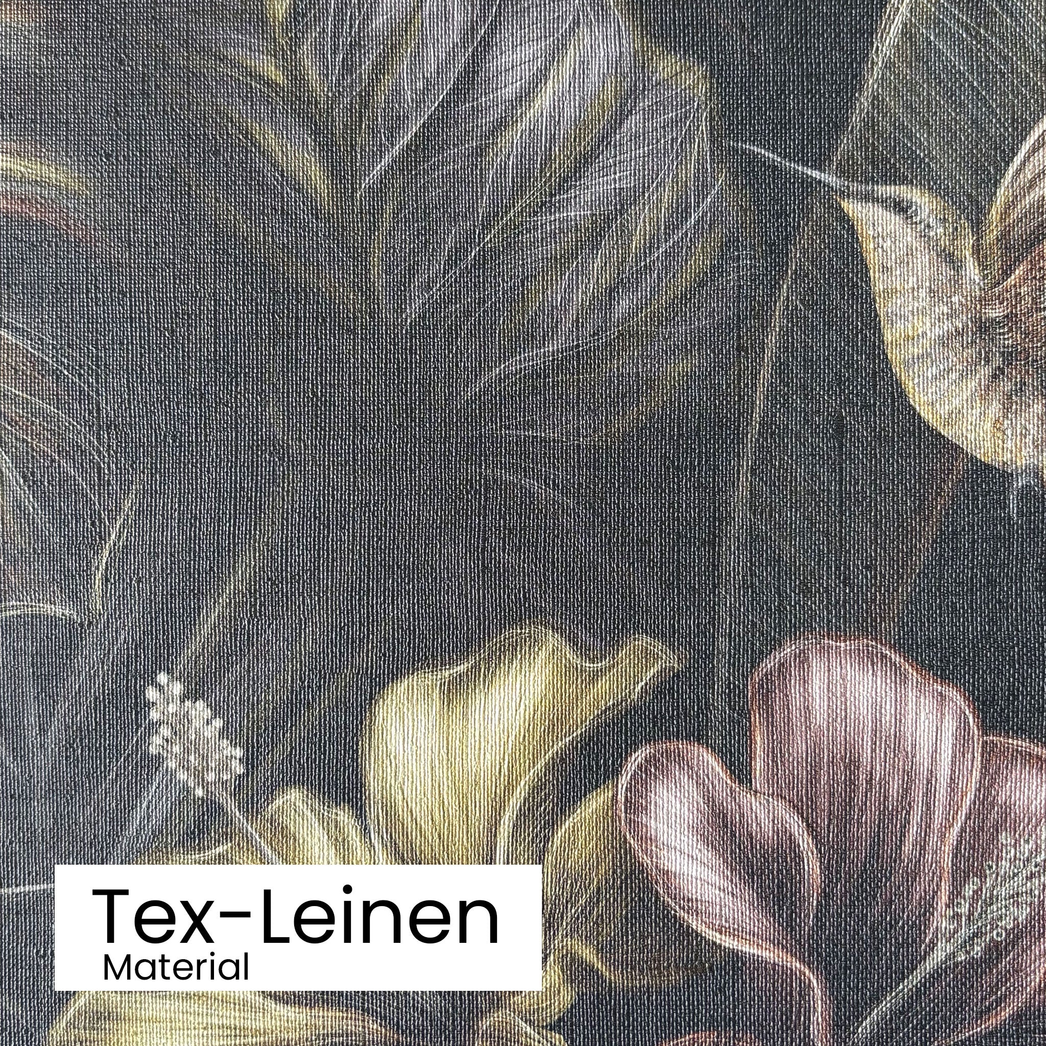 Eden Noir Tapete Textil Leinen Material Textur Detail