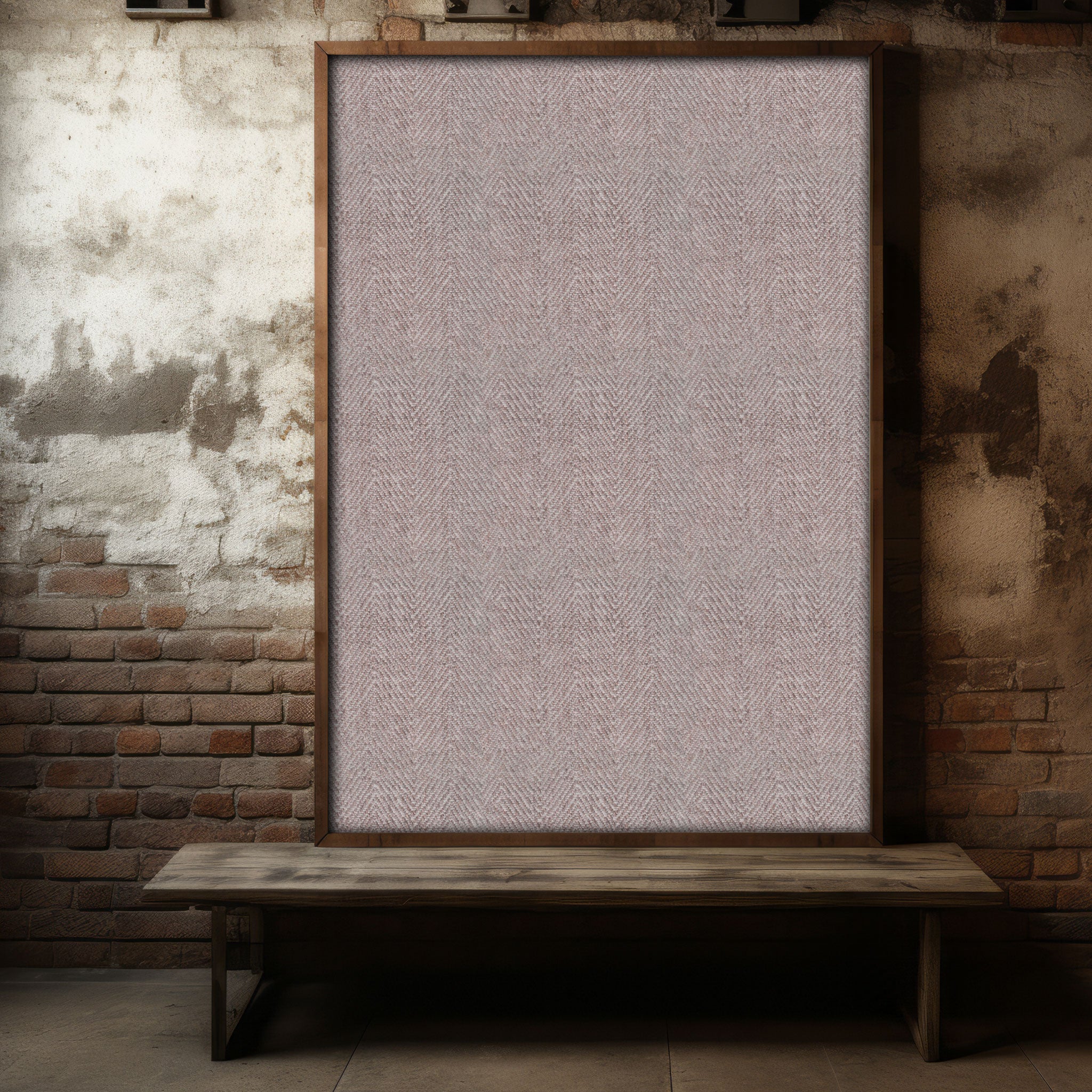 A4-Muster Lino Chevron – Taupe