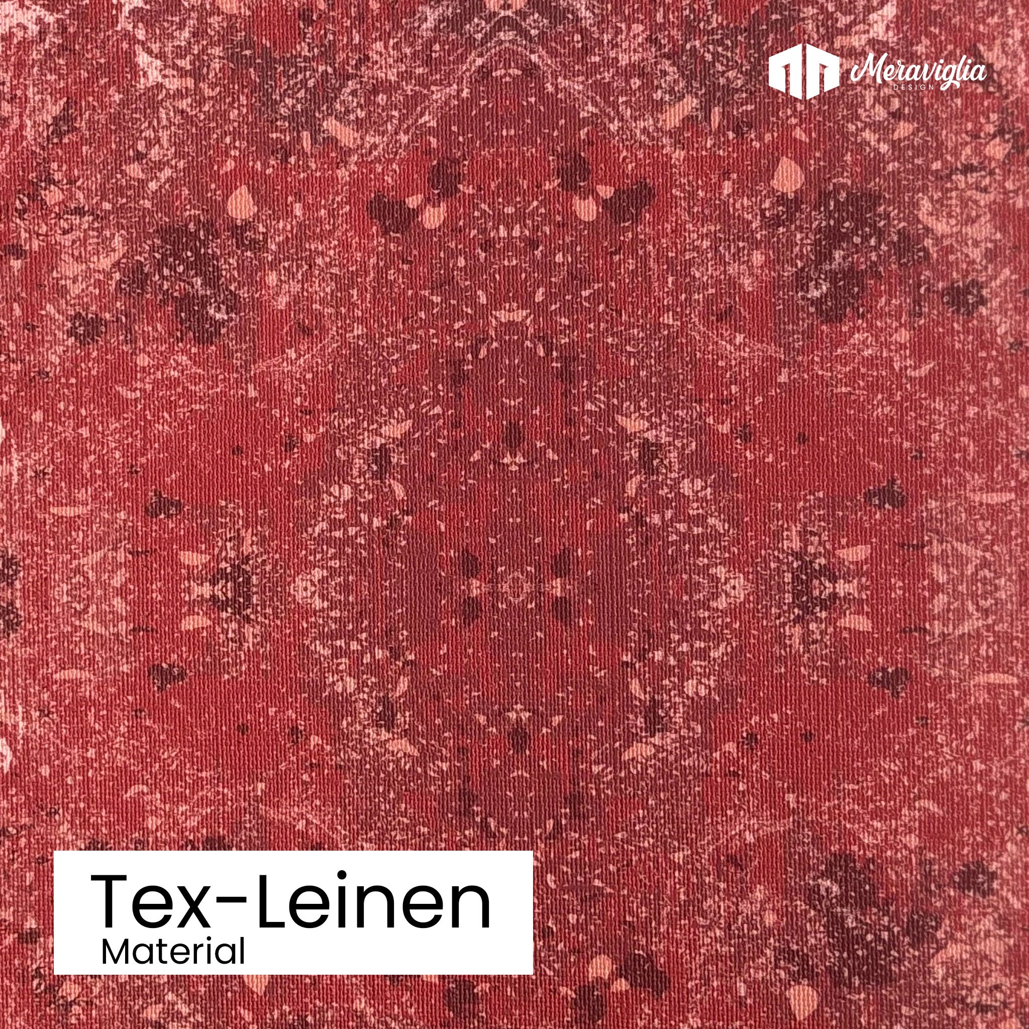 Tapete Red Stone Nr. 2 Detailansicht Material Tex-Leinen