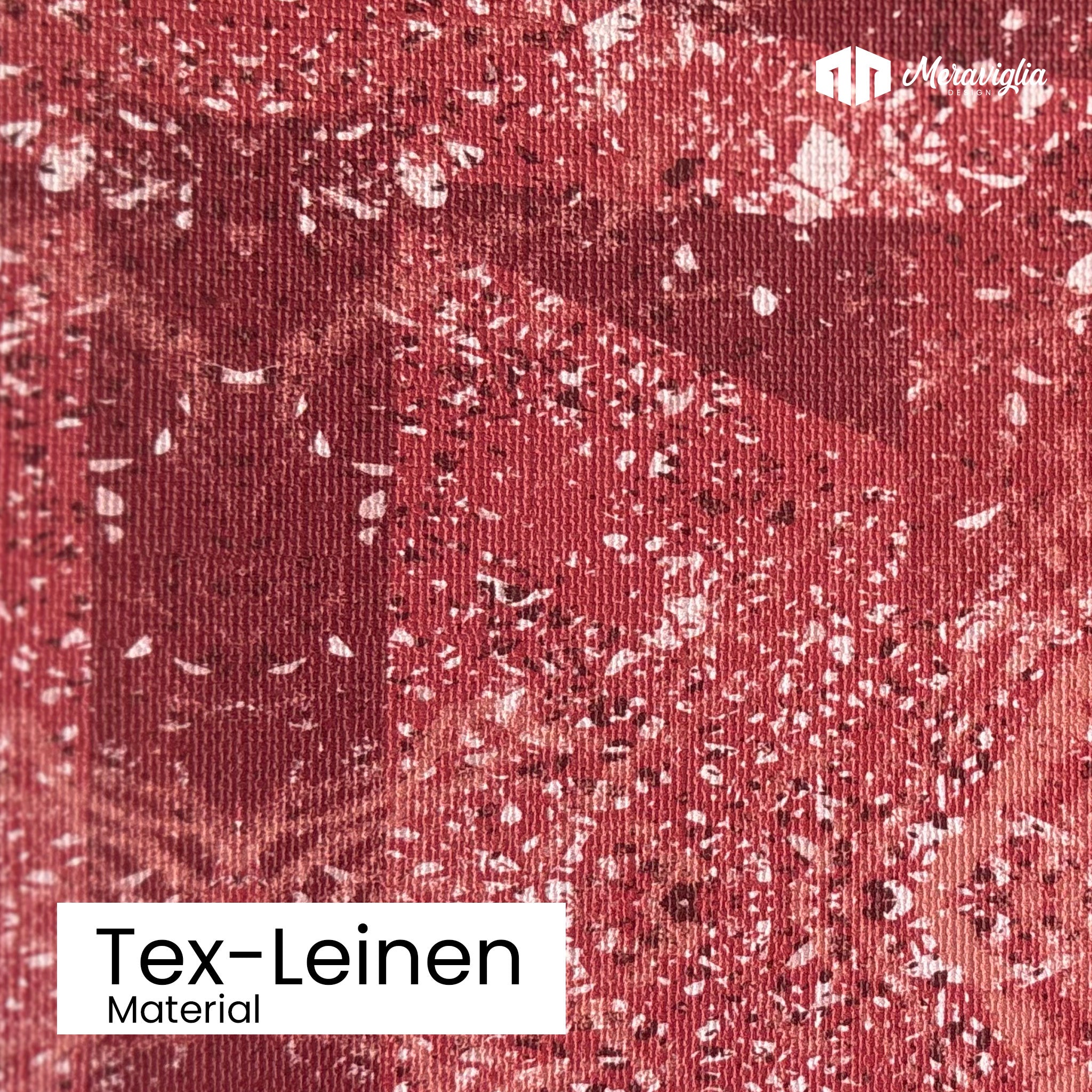 Tapete Red Stone Nr. 4 Detailansicht Material Tex-Leinen