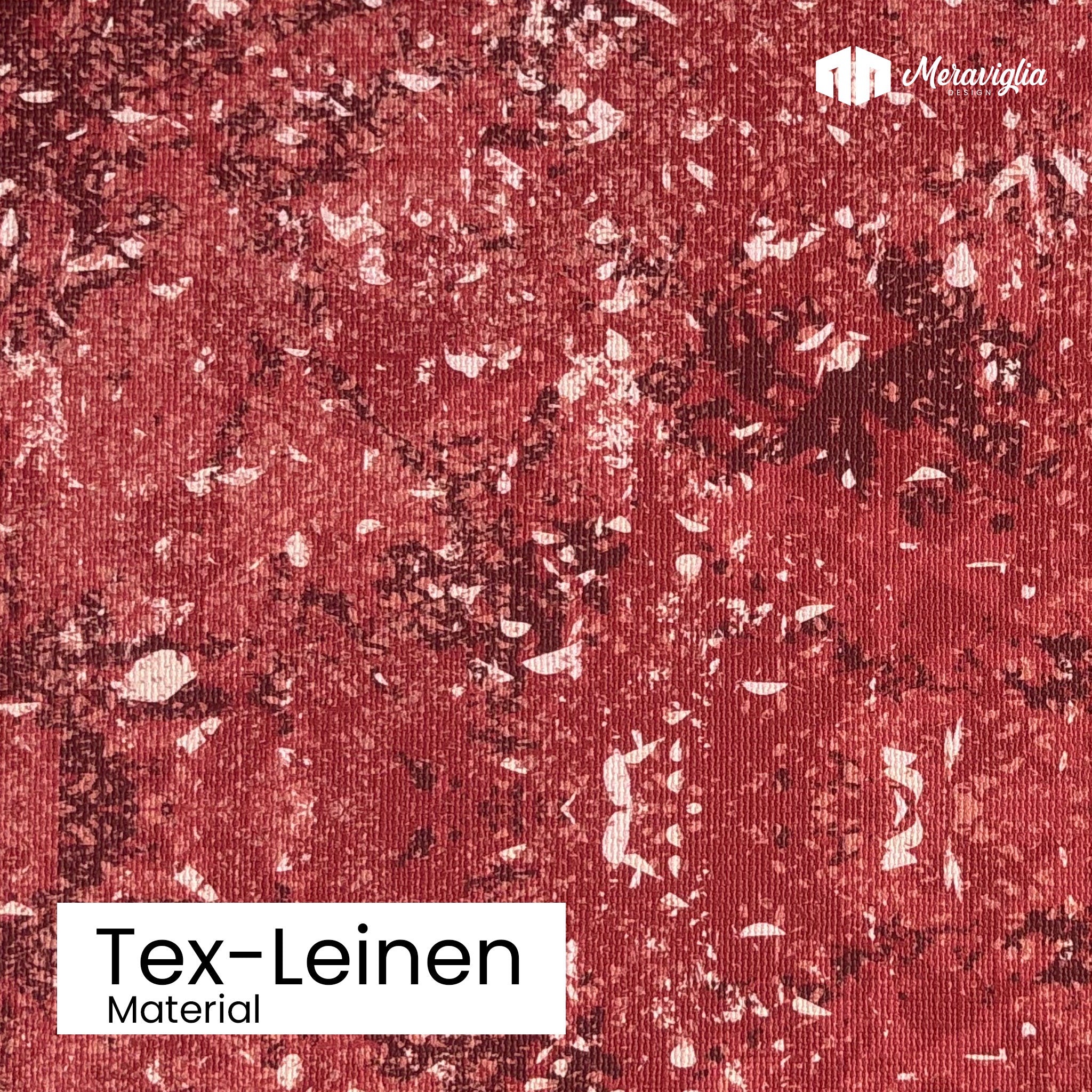 Tapete Red Stone Nr. 5 Detailansicht Material Tex-Leinen