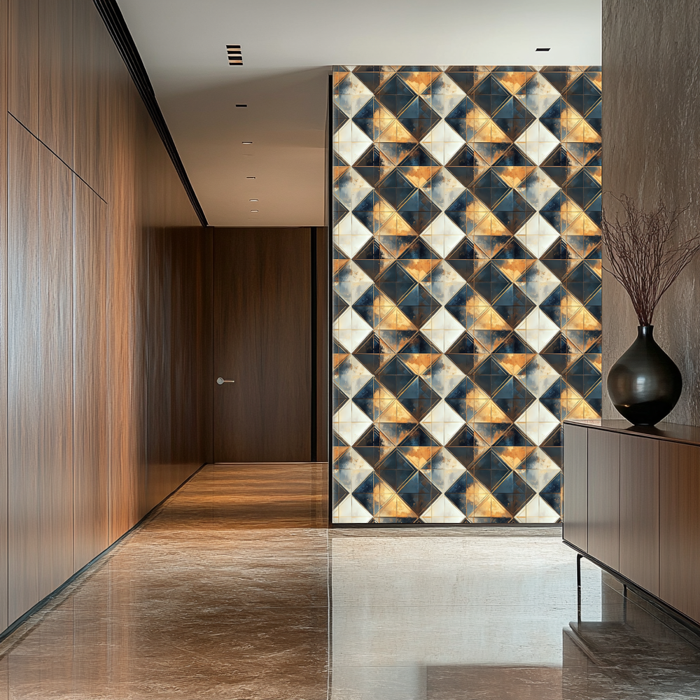 Modern und Geometrisch - Lunaris Geometrica Tapete von Meraviglia DESIGN