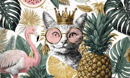 A4-Muster Summer Queen in Jungle Mood