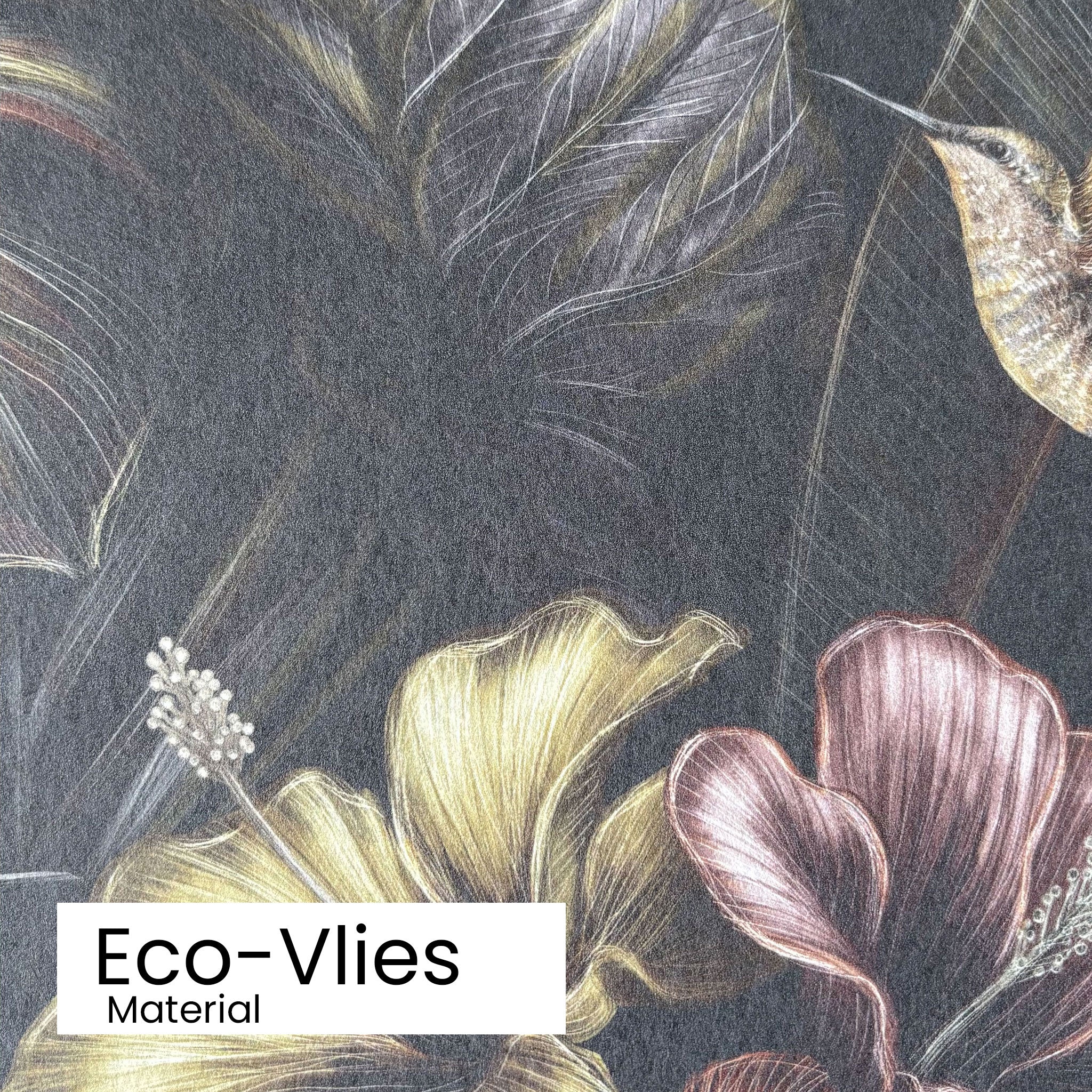 Eden Noir Tapete Eco-Vlies Material Textur Detail