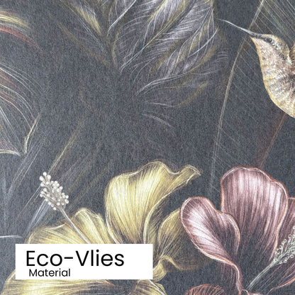 Eden Noir Tapete Eco-Vlies Material Textur Detail