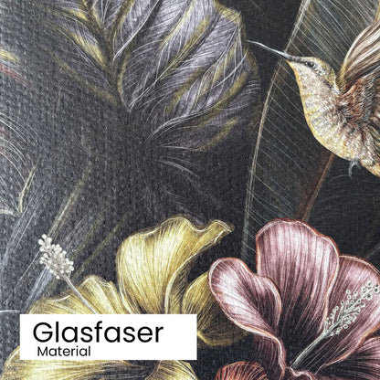 Eden Noir Tapete Glasfaser Material Textur Detail