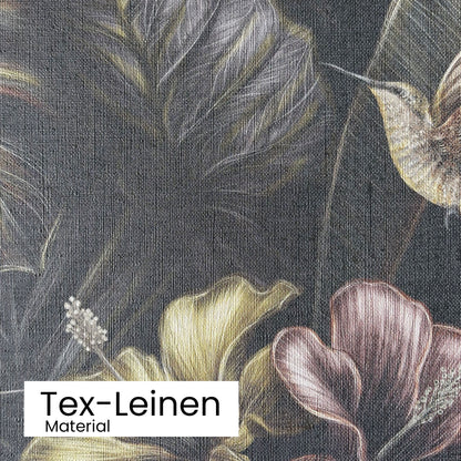 Eden Noir Tapete Textil Leinen Material Textur Detail