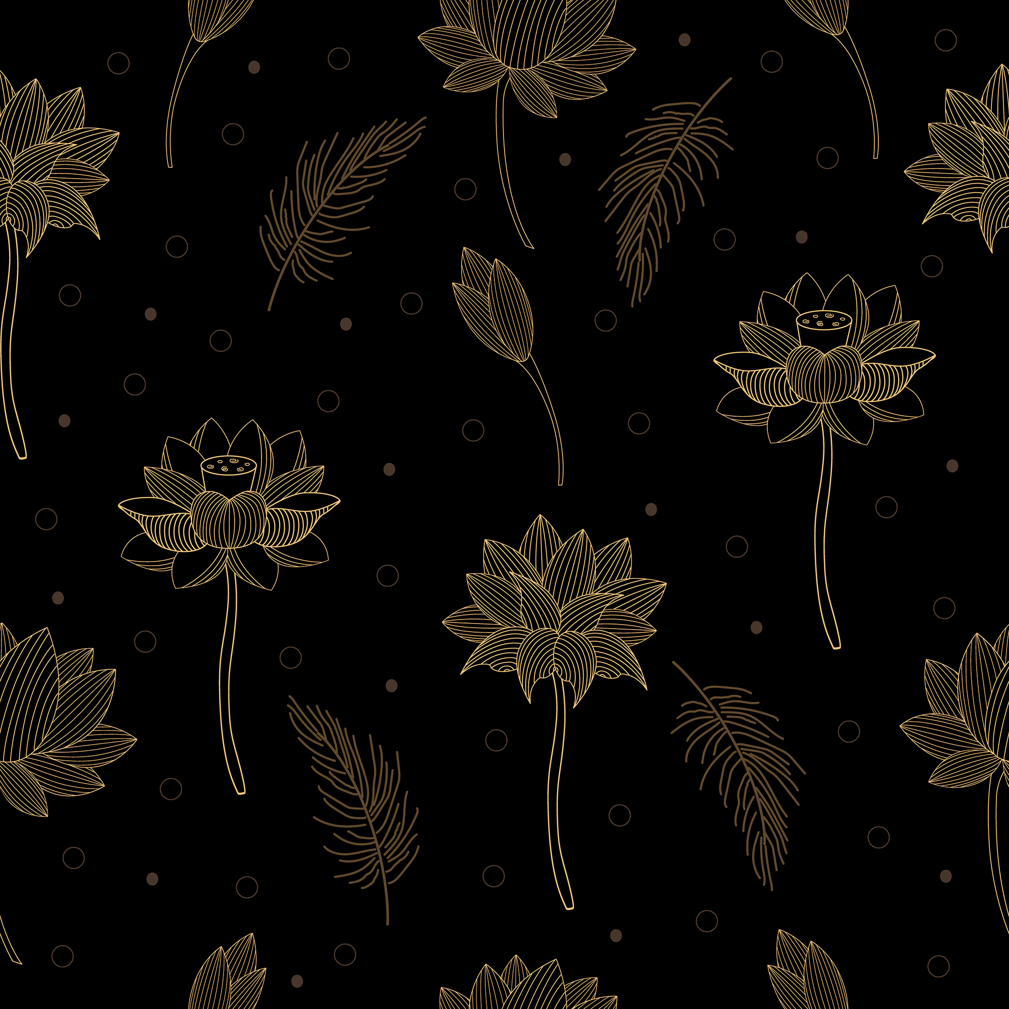 Golden Lotus Noir