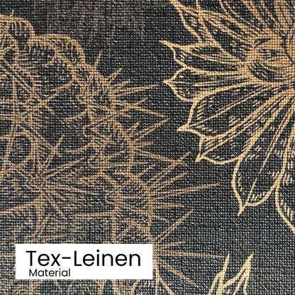 Tapete Golden Oasis Detailansicht Material Tex-Leinen