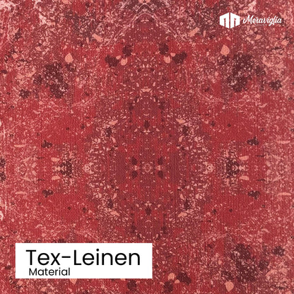 Tapete Red Stone Nr. 2 Detailansicht Material Tex-Leinen