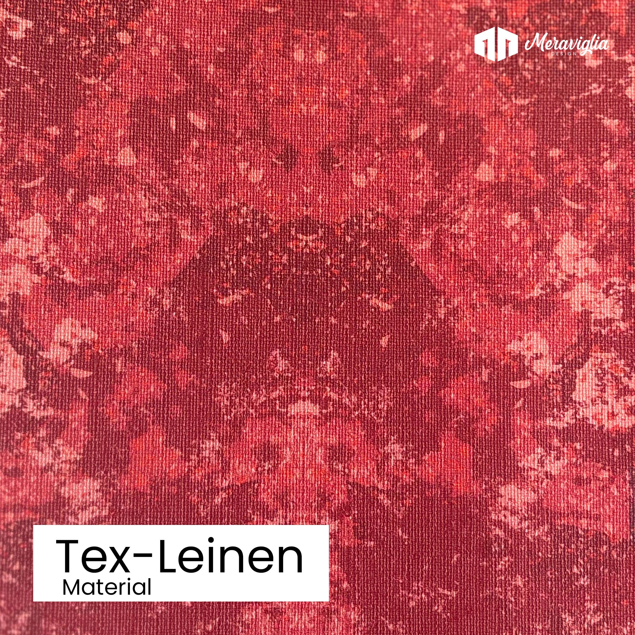 Tapete Red Stone Nr. 3 Detailansicht Material Tex-Leinen