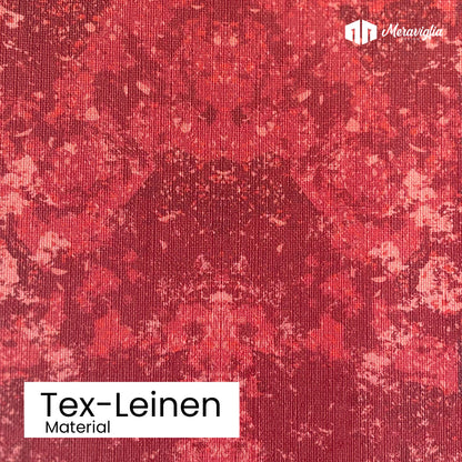 Tapete Red Stone Nr. 3 Detailansicht Material Tex-Leinen