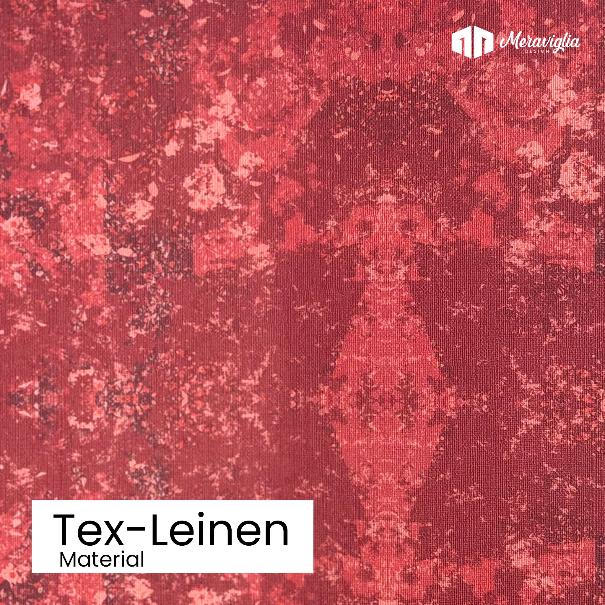 Tapete Red Stone Nr. 3 Detailansicht Material Tex-Leinen