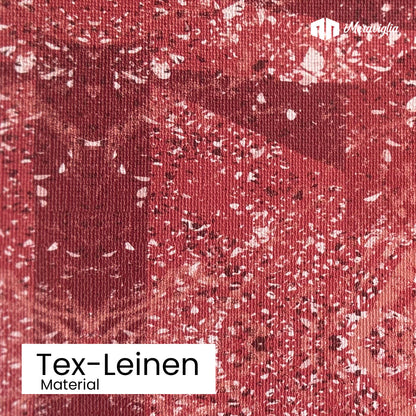 Tapete Red Stone Nr. 4 Detailansicht Material Tex-Leinen
