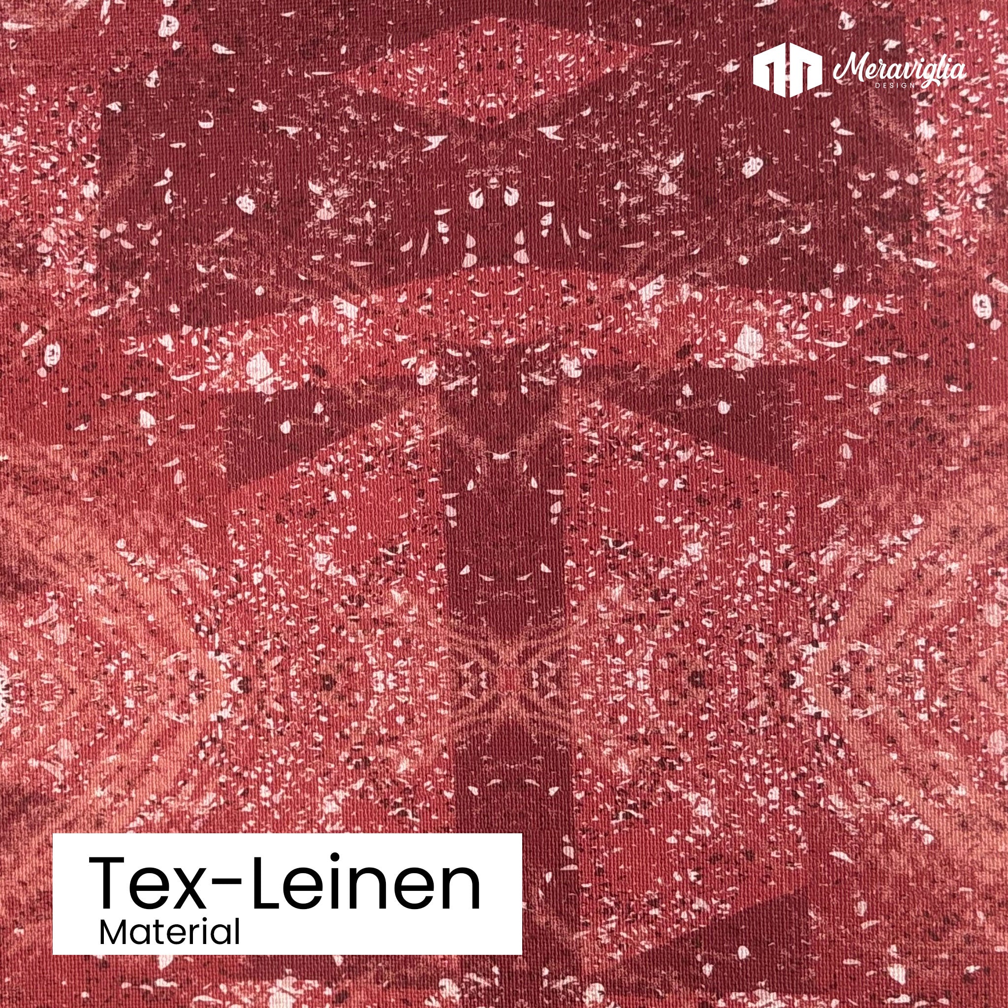 Tapete Red Stone Nr. 4 Detailansicht Material Tex-Leinen