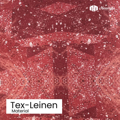 Tapete Red Stone Nr. 4 Detailansicht Material Tex-Leinen