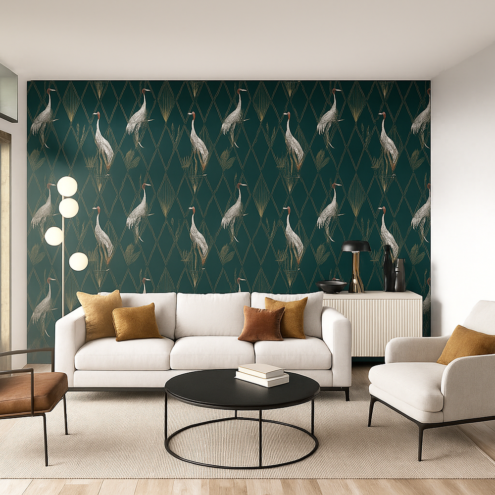 Wohnzimmer Wandgestaltung - Sarus Eleganza Tapete von Meraviglia DESIGN