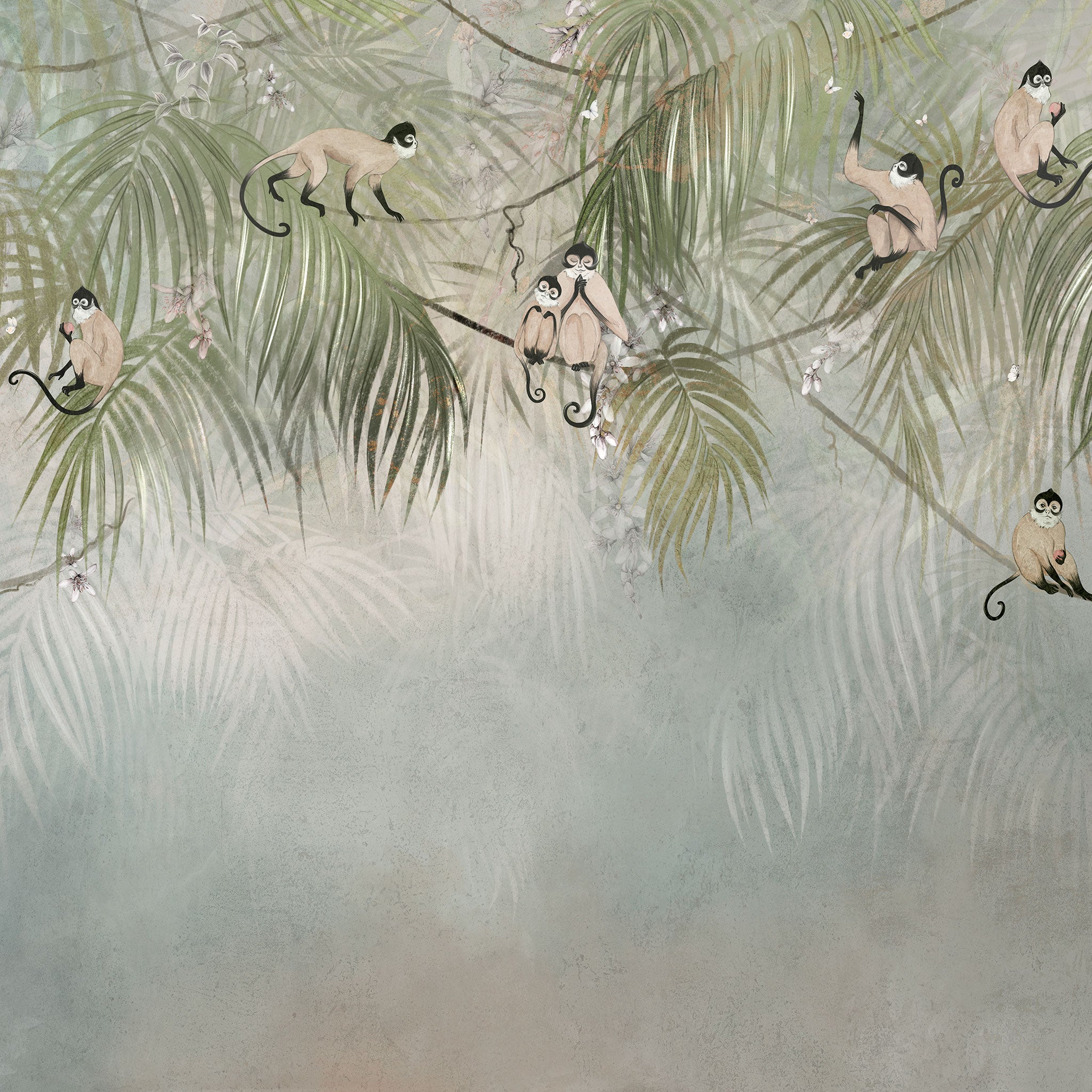 Affentapete Detailansicht