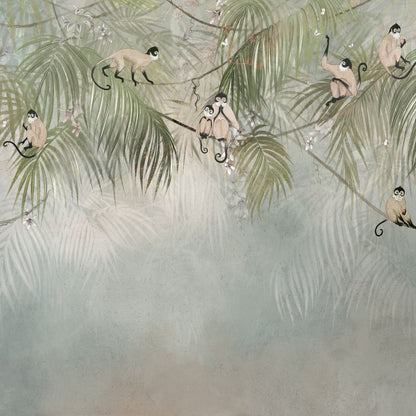 Affentapete Detailansicht