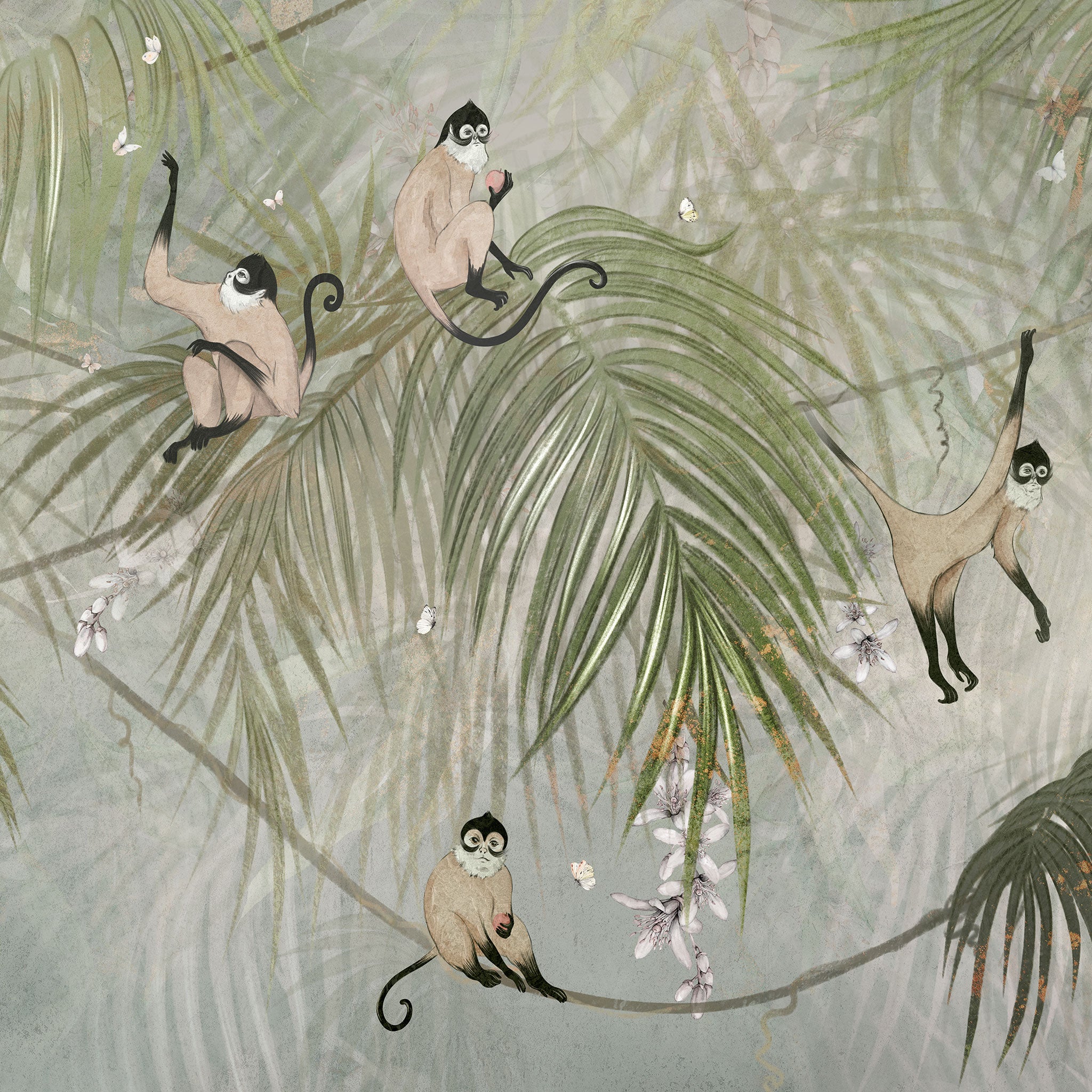 Affentapete Detailansicht