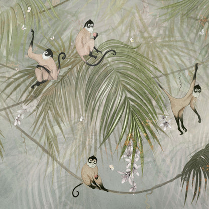 Affentapete Detailansicht