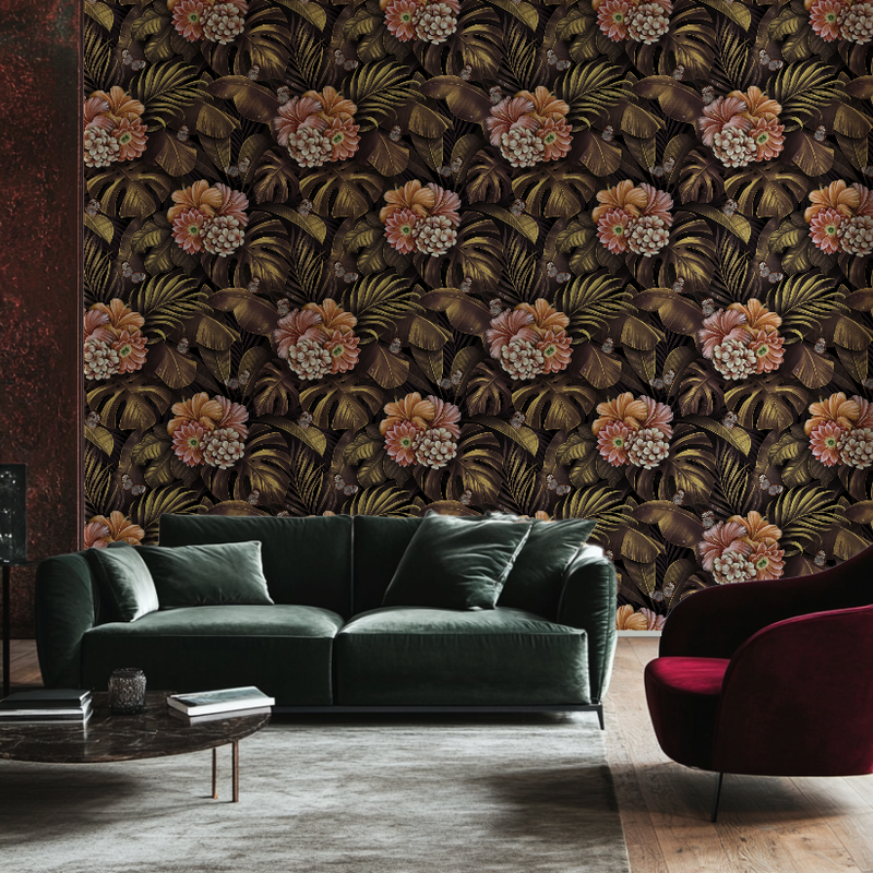 Mutig und Extravagant - Tropicana Bloom Tapete von Meraviglia DESIGN