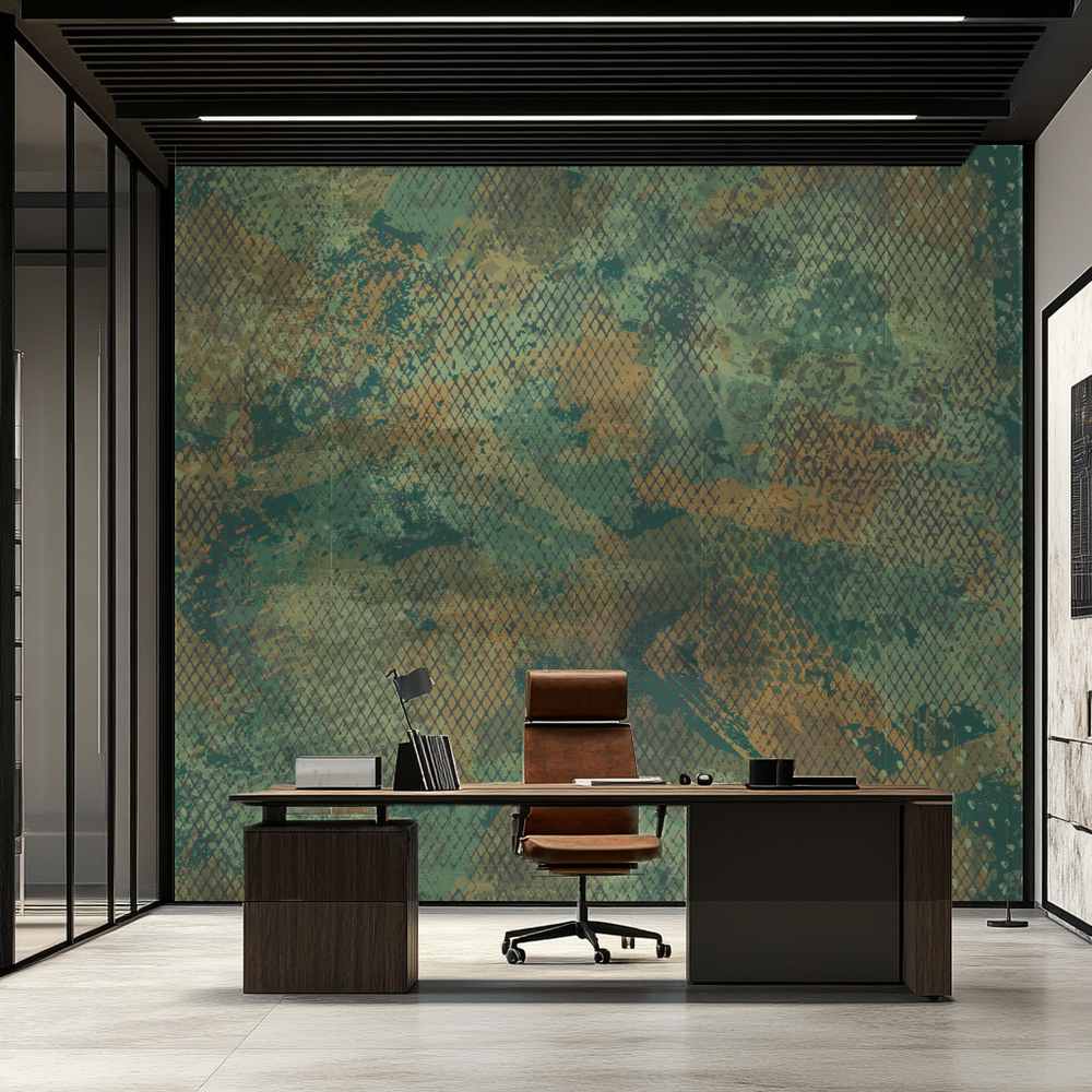 Moderne Büro Wandgestaltung - Verdant Motion Tapete von Meraviglia DESIGN